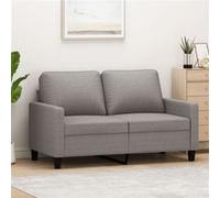 vidaXL Canapé à 2 places Taupe 120 cm Tissu
