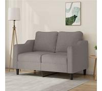 vidaXL Canapé 2 places - Taupe