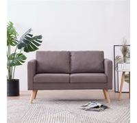 VIDAXL Canapé à 2 places - Taupe