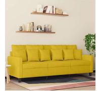 vidaXL Canapé à 3 Places, Chaise de Relaxation avec Oreillers, Siège avec Accoudoirs et Dossier, Fauteuil TV de Salon, 359319