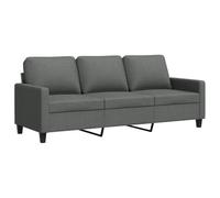 vidaXL Canapé à 3 places Gris foncé 180 cm Tissu, canapé, canapé de salon, canapé à trois places, canapé rembourré, sièges 359172