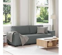 vidaXL Canapé 3 places Gris foncé 220x77x82 cm Tissu