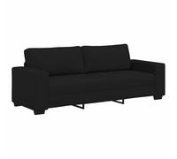 vidaXL Canapé à 3 places noir 220x77x82 cm tissu 4105178