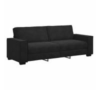 vidaXL Canapé à 3 Places Noir 220x78x84 cm Velours