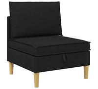 vidaXL Canapé avec rangement en tissu, pouf pour salon, design rectangulaire moderne, espace spacieux, utilité polyvalente pour le confort et l'ordre