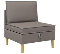 vidaXL Canapé avec rangement en tissu, pouf pour salon, design rectangulaire moderne, espace spacieux, utilité polyvalente pour le confort et l'ordre