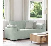 vidaXL Canapé causeuse 2 places 180x77x82 cm velours Gris clair