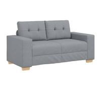 vidaXL Canapé causeuse tissu4105068 120 cm Gris clair G