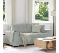 Vidaxl Canapé Causeuse Gris Clair 140 Cm Velours