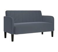 vidaXL Canapé causeuse gris foncé 109 cm velours