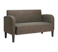 vidaXL Canapé Causeuse Gris foncé 110 cm Similicuir