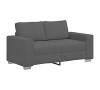 vidaXL Canapé Causeuse Gris foncé 160x77x82 cm Tissu Velours côtelé, Causeuse, canapé, canapé rembourré, canapé 2 Places, Couche, siège de Salon