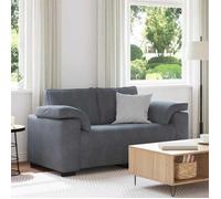 vidaXL Canapé causeuse 160×77×82 cm Velours 2 places Gris foncé