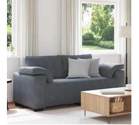 vidaXL Canapé causeuse 2 places Velours 180x77x82 cm Gris foncé