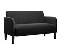 vidaXL Canapé causeuse 109 cm velours Noir G