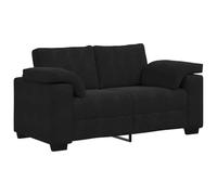 vidaXL Canapé causeuse 120 cm velours noir (Noir G)