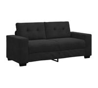 vidaXL Canapé causeuse 4105127 – 140 cm velours – Noir G