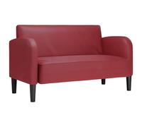 vidaXL Canapé Causeuse Rouge Bordeaux 110 cm Similicuir, Causeuse, canapé, canapé rembourré, canapé 2 Places, Couche, siège de Salon, canapé 2 Places