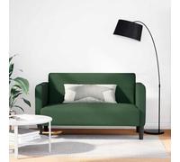vidaXL Canapé causeuse vert jungle 109 cm tissu velours côtelé