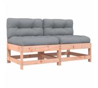 vidaXL Canapé central avec coussins 2 pcs Bois massif Douglas