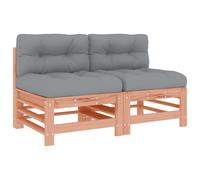 vidaXL Canapé central avec coussin 2 pcs. Bois massif Douglas
