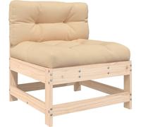 vidaXL Canapé central avec coussin en pin massif