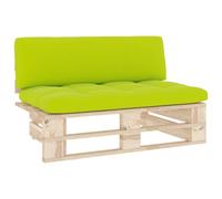 vidaXL Canapé central de jardin en palette Pin imprégné