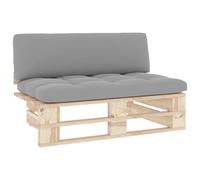 vidaXL Canapé central d'extérieur Palettes en bois de pin imprégné