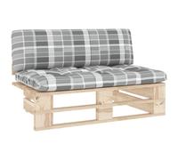vidaXL Canapé central de jardin en palette Pin imprégné