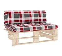 vidaXL Canapé central d'extérieur Palettes Bois de pin imprégné