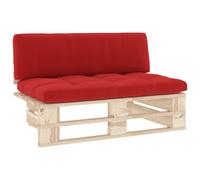 vidaXL Canapé central d'extérieur Palettes Bois de pin imprégné