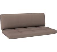vidaXL Canapé central d'extérieur Palettes Bois de pin imprégné Gris