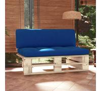 vidaXL Canapé central d'extérieur Palettes Bois de pin imprégné