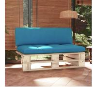 vidaXL Canapé central d'extérieur en palettes — Bois de pin imprégné