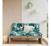 vidaXL Canapé Central, Siège avec Dossier et Coussin Rembourré, Meuble de Jardin Terrasse Patio Extérieur, Marron Bois de 825764