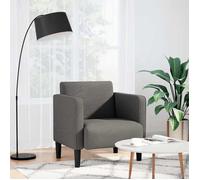 vidaXL Canapé-Chaise accoudoirs Gris Clair 54 cm Tissu Velours côtelé, canapé Simple, canapé Confort, Fauteuil TV, canapé, siège de canapé