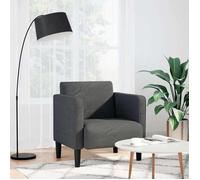 vidaXL Canapé-chaise 54 cm en velours côtelé gris foncé avec accoudoirs