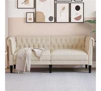 vidaXL Chesterfield Canapé 2 places - Lin