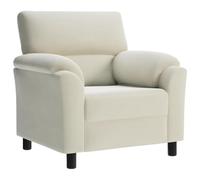 vidaXL Canapé Crème 94 x 85 x 93 cm Velours, Salon, canapé Moderne, Confortable, en Velours, Ergonomique, Durable, élégant, mobilier de Maison