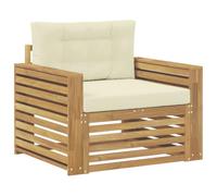 Canapé d'extérieur vidaXL en polyester blanc