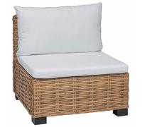 vidaXL Canapé d'angle avec coussins, modèle GENDT, rotin naturel
