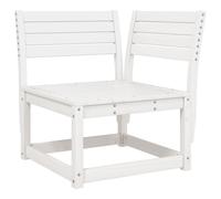 vidaXL Canapé d'angle de jardin blanc 73x73x78 cm pin massif