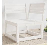 vidaXL Canapé d'angle de jardin blanc 73x73x78cm bois pin massif