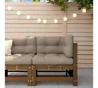 vidaXL Canapé d'angle de jardin bois de pin