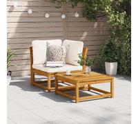vidaXL Canapé d'angle de jardin bois massif acacia