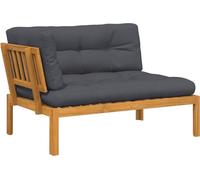 vidaXL Canapé d'angle de jardin en palettes avec coussins en bois massif d'acacia