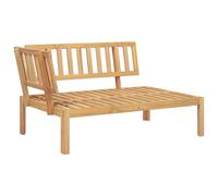 vidaXL Canapé d'angle de jardin en palettes en bois massif d'acacia