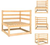 vidaXL Canapé d'angle de jardin en pin massif - Ensembles de meubles de jardin