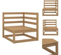 vidaXL Canapé d'angle de jardin Marron miel Pin massif - Ensemble de meubles de jardin