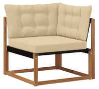 vidaXL Canapé d'angle d'extérieur en bois massif d'acacia naturel